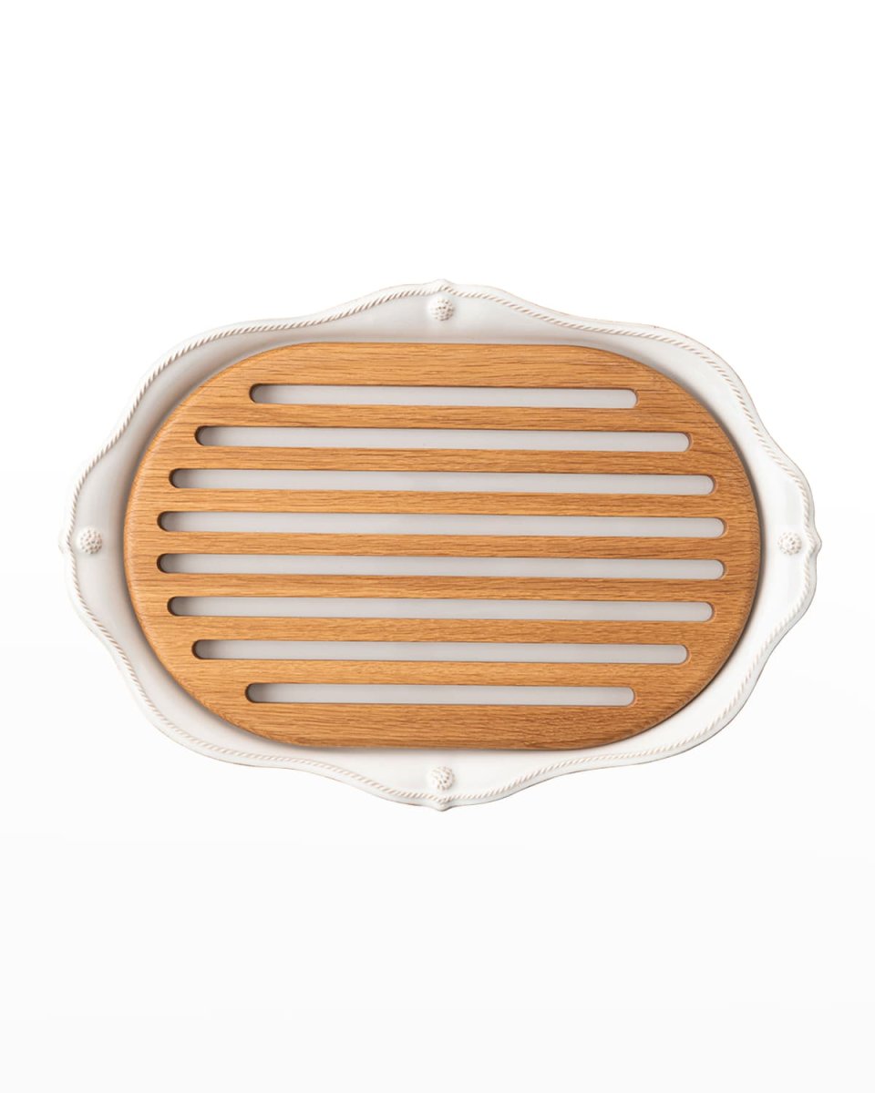 Berry & Thread Challah Board - Whitewash