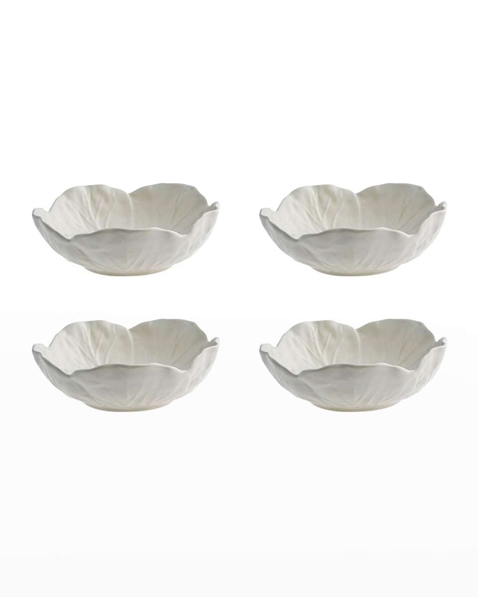 Cabbage 13 oz. Bowls, Beige - Set of 4