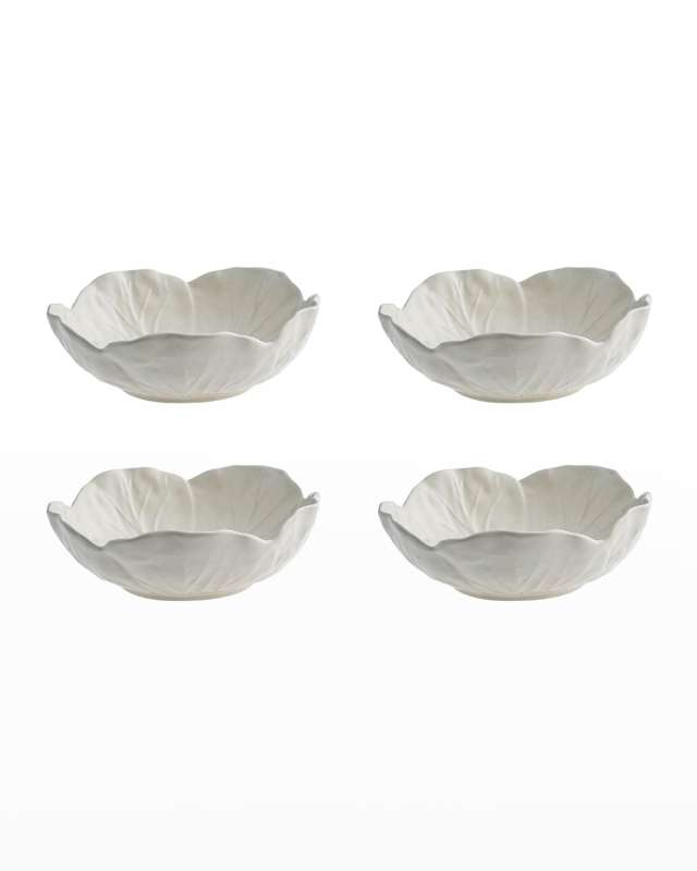 Cabbage 13 oz. Bowls, Beige - Set of 4