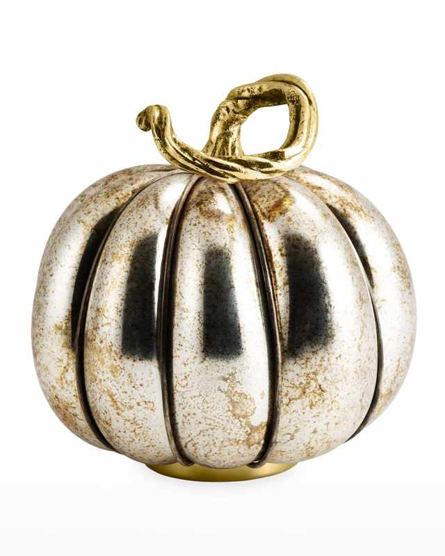 Glass Pumpkin Decor - Large