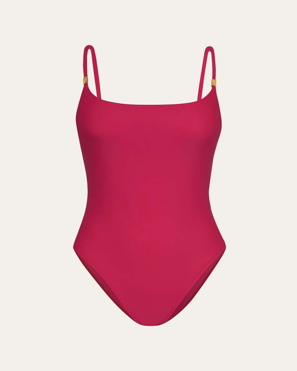 Remi Solid Basic One-Piece Swimsuit