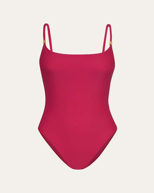 Remi Solid Basic One-Piece Swimsuit