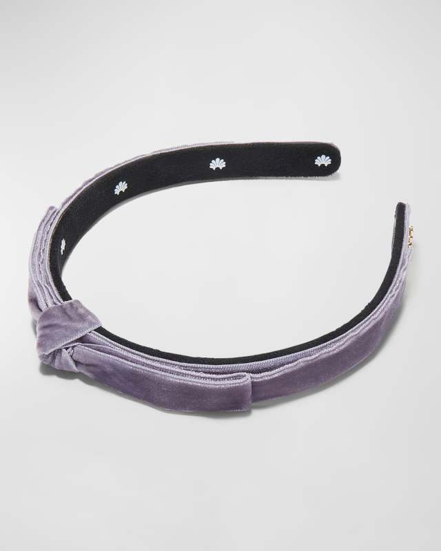 Bardot Velvet Ribbon Bow Headband