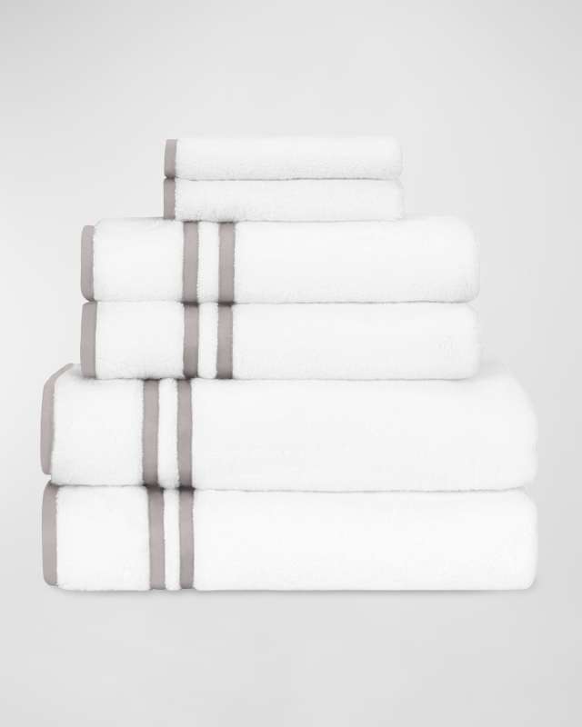 Ribbons 6-Piece Turkish Terry Cloth Bath Towel Set