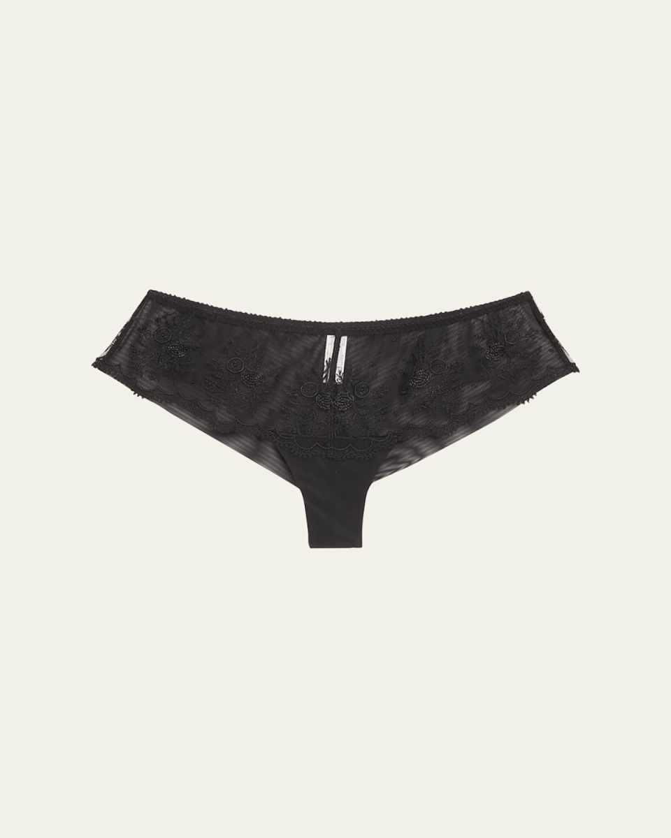 Intrigue Embroidered Tulle Boyshorts