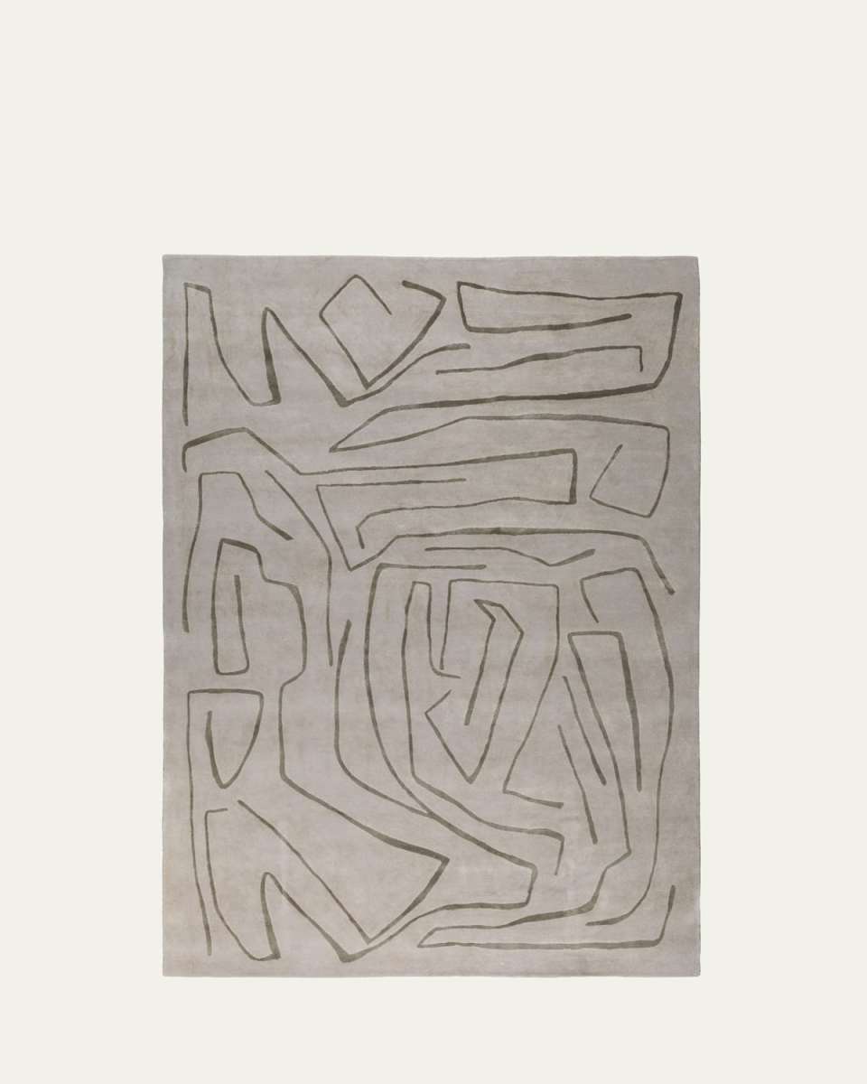 Tableau Pewter Hand-Knotted Rug, 9' x 12'