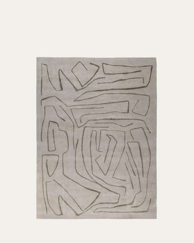 Tableau Pewter Hand-Knotted Rug, 9' x 12'