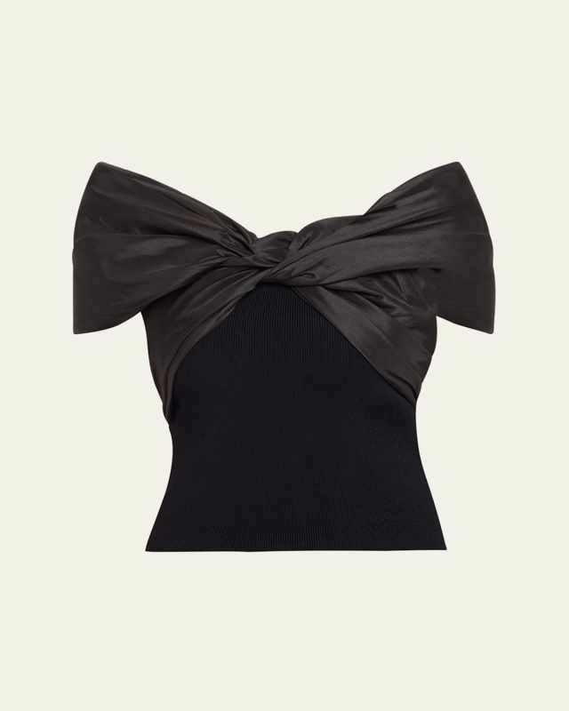 Celiana Combo Off-The-Shoulder Top