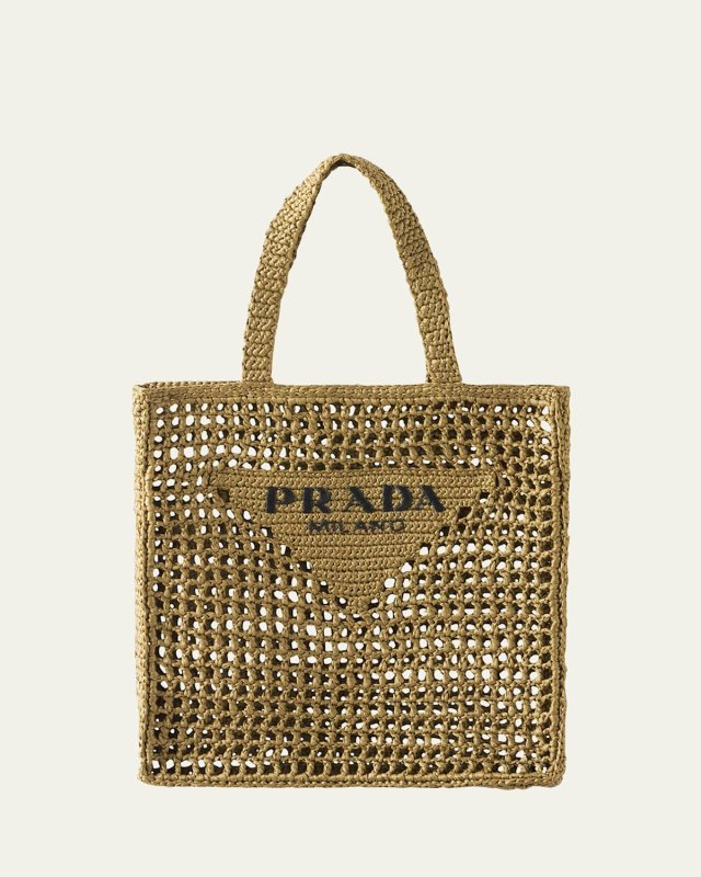Logo Crochet Tote Bag