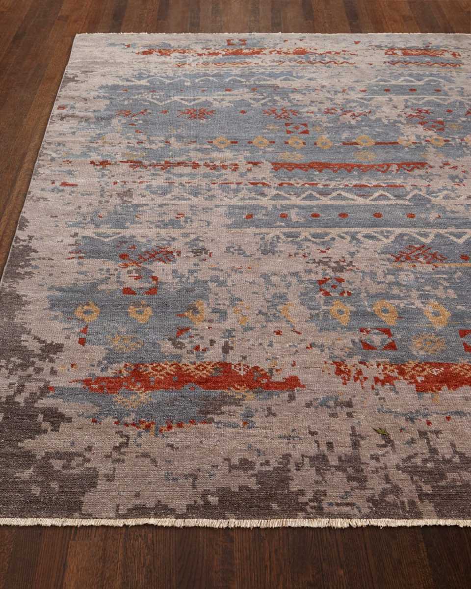Daisa Clay Hand-Knotted Rug Rug, 3' x 10'