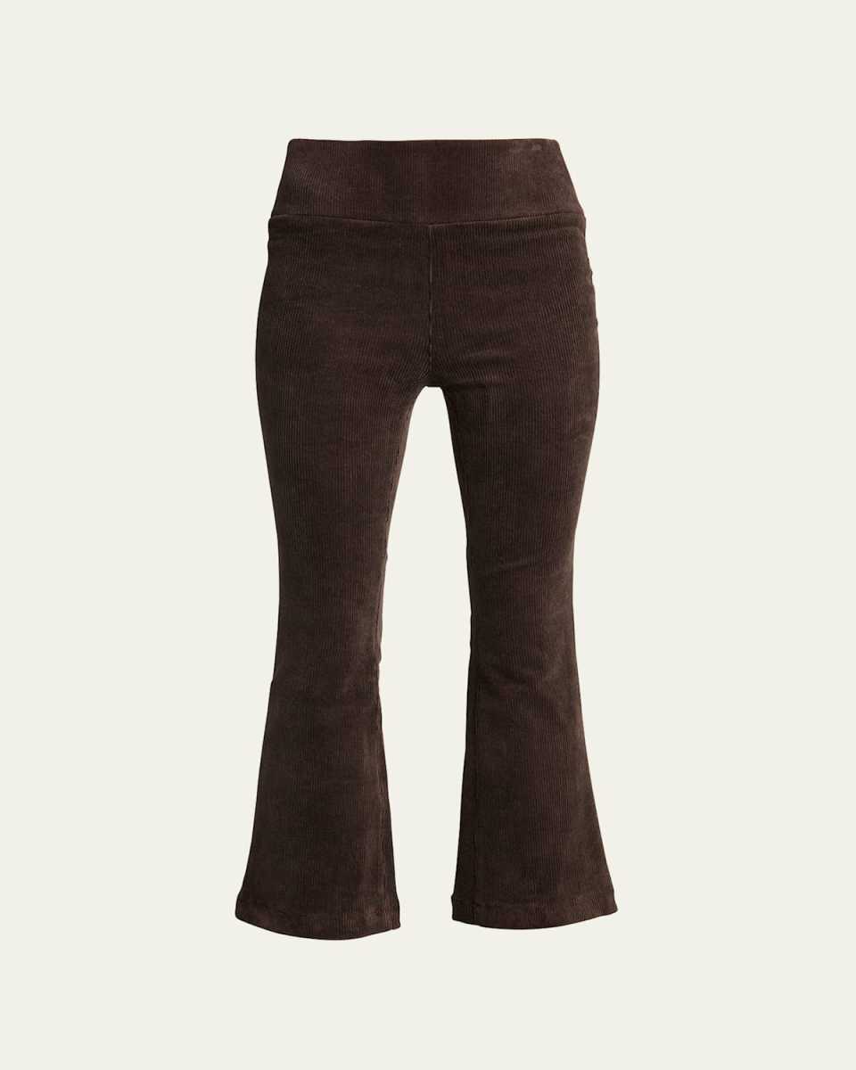 Cropped Flare Corduroy Leggings
