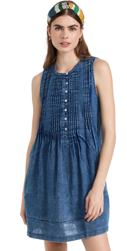 Faherty Isha Dress Indigo