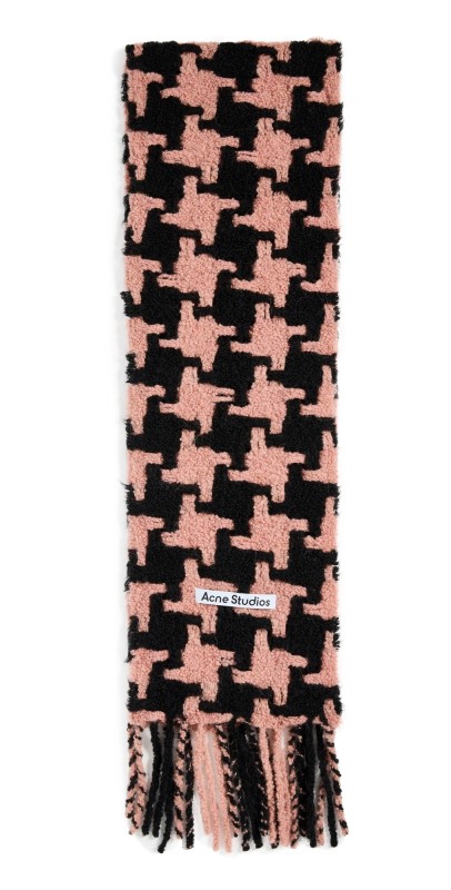 Acne Studios Heavy Scarf Black/Pink