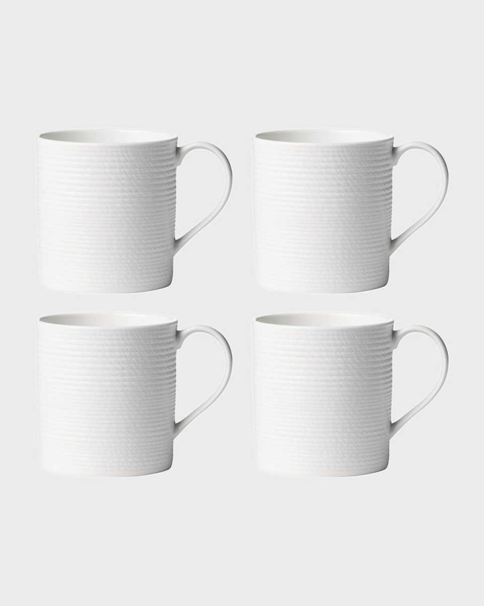 LX Collective White Mugs, Set of 4