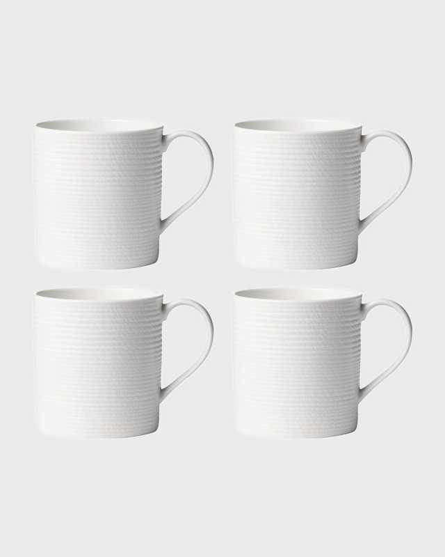 LX Collective White Mugs, Set of 4