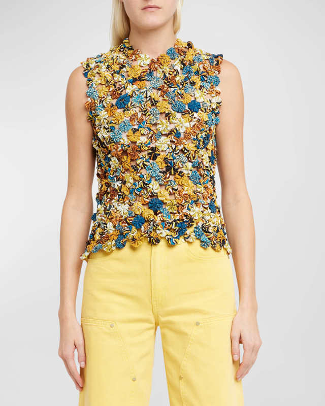 Matilda Kaleidoscope Crochet Sleeveless Top