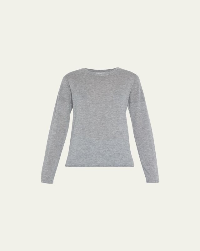 Machine Washable Cashmere Crewneck Pullover