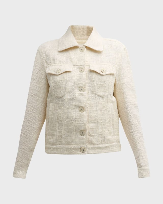 Button-Down Tweed Jacket