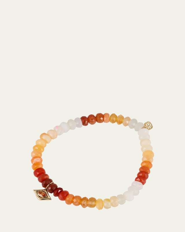 Marquis Evil Eye Charm Bead Bracelet