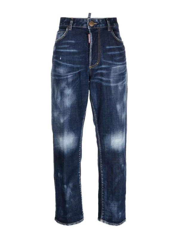 Dsquared2 Jean Bootcut - Bleu Foncé