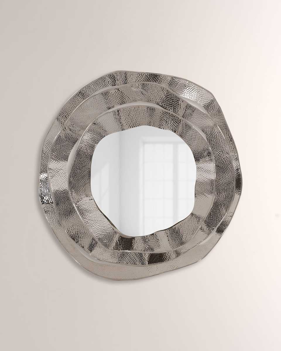Ripple Brass Mirror