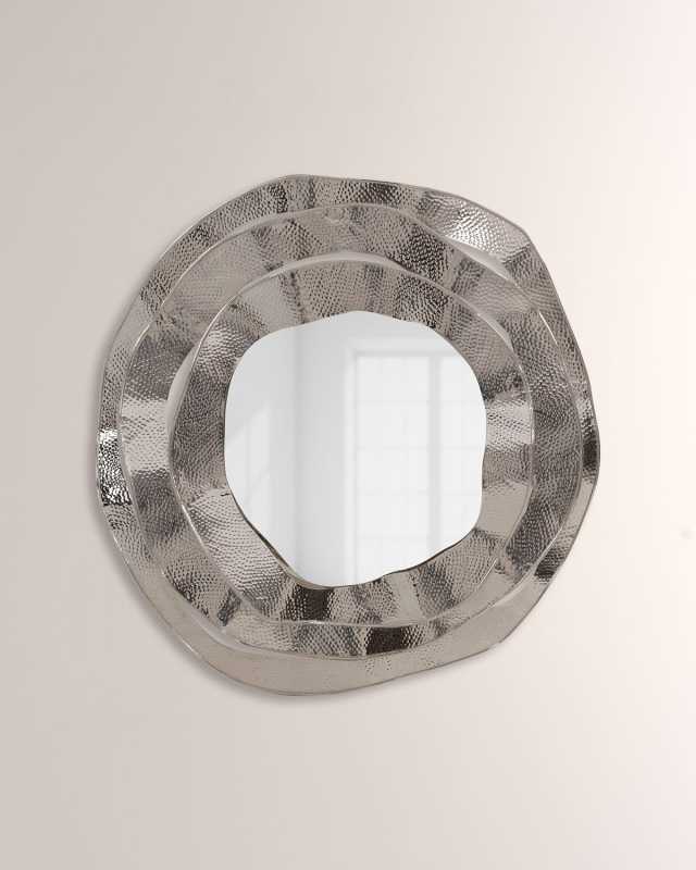 Ripple Brass Mirror