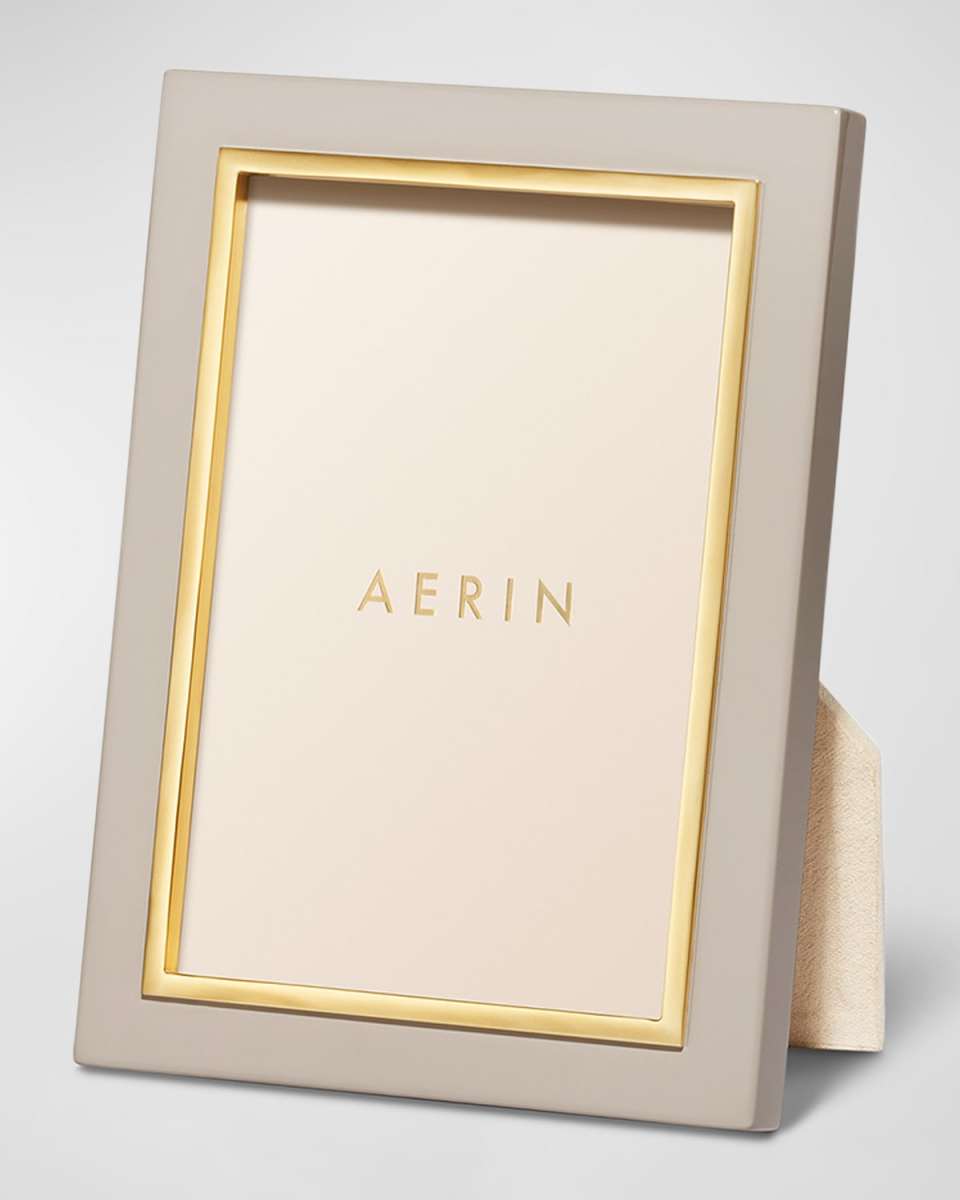 Varda Lacquer Photo Frame, French Blue - 4x6