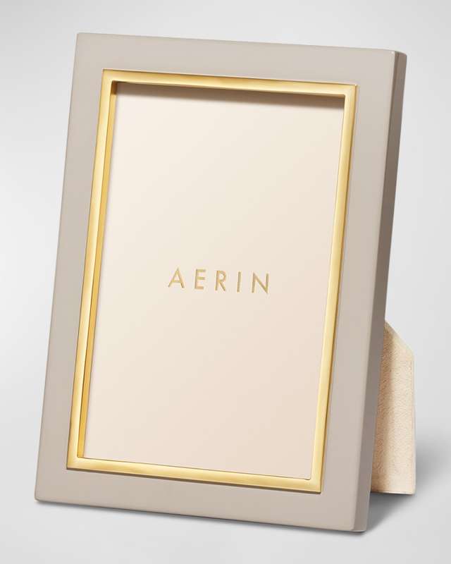 Varda Lacquer Photo Frame, French Blue - 4x6
