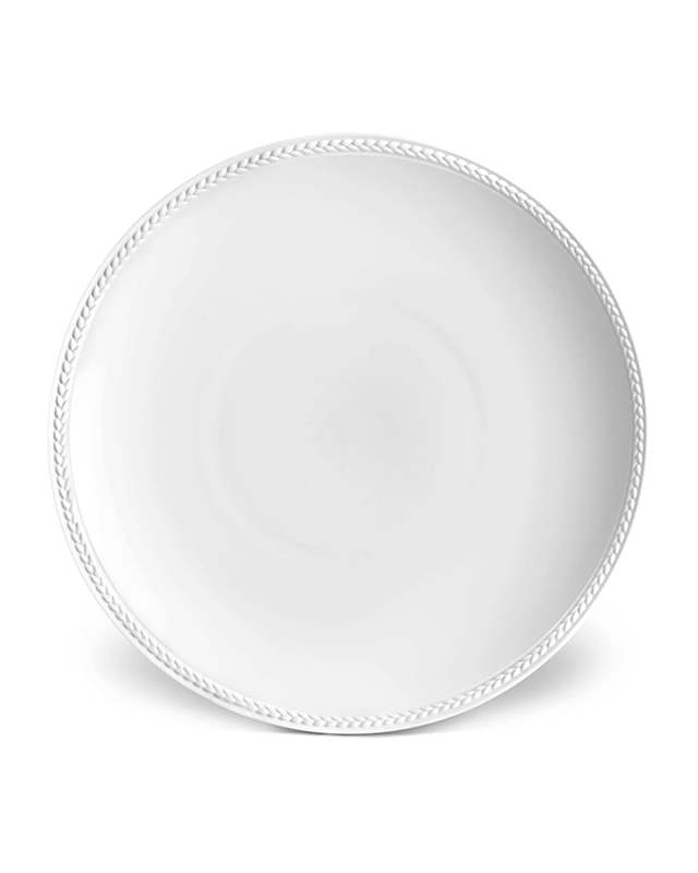 Soie Tressee White Soup Plate