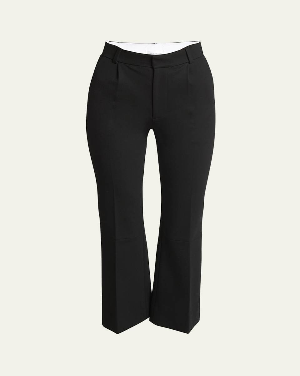 Cropped Kick Leg Trousers