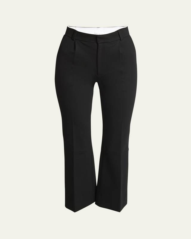 Cropped Kick Leg Trousers