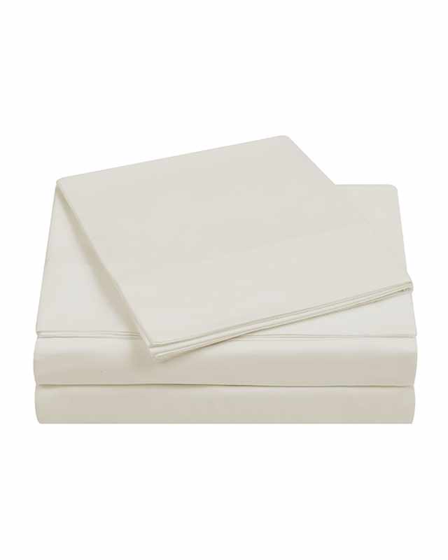 4-Piece 400-Thread Count Percale Queen Sheet Set, Vanilla Ic