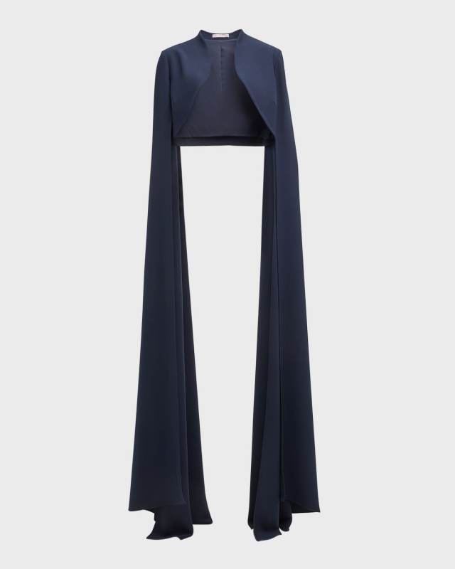 Floor-Length Cape Bolero Jacket