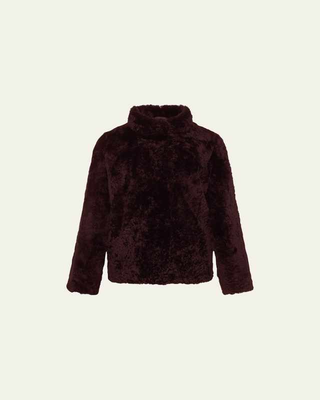 Sheared Cashmere Goat Overcoat