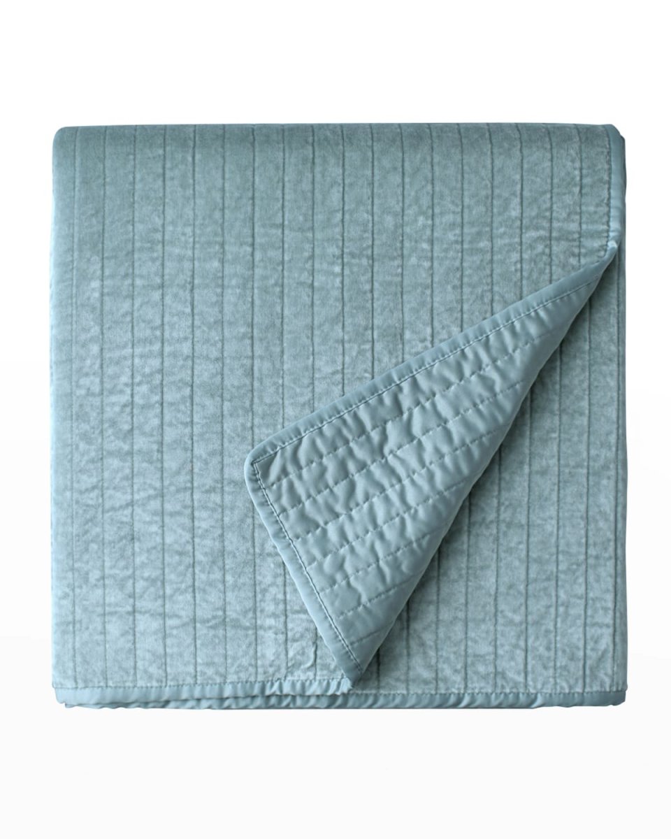 Aria Quilted Coverlet Matte Velvet,