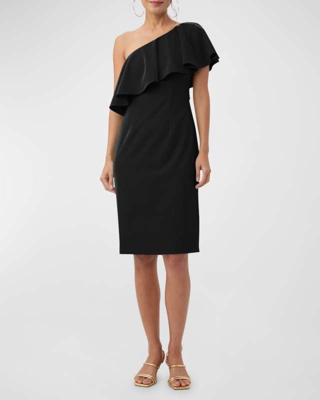 Luau One-Shoulder Ruffle Dress
