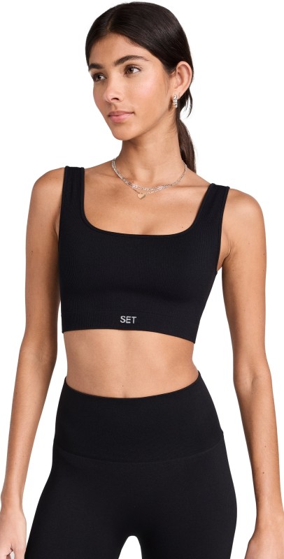 SET Sculptflex Box Cut Bra Onyx