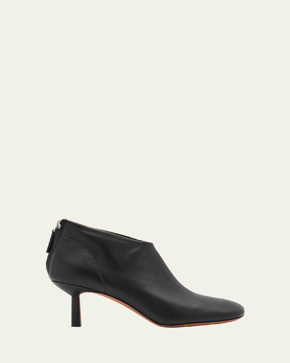 ID Glove Leather Low Ankle Booties