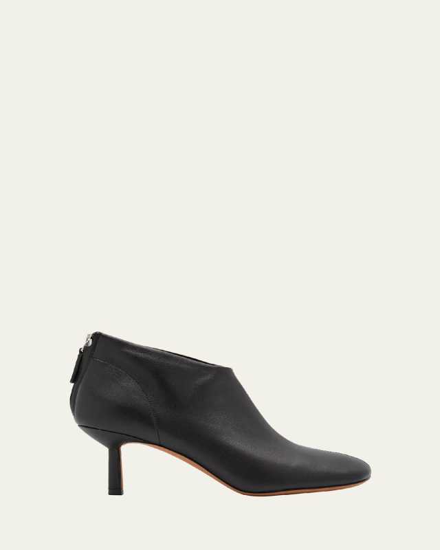 ID Glove Leather Low Ankle Booties