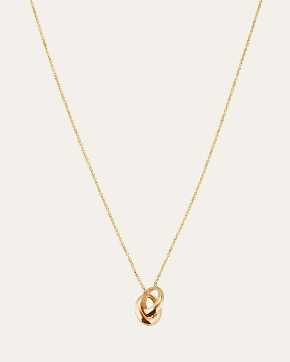 18K Micro Crescent Links Necklace