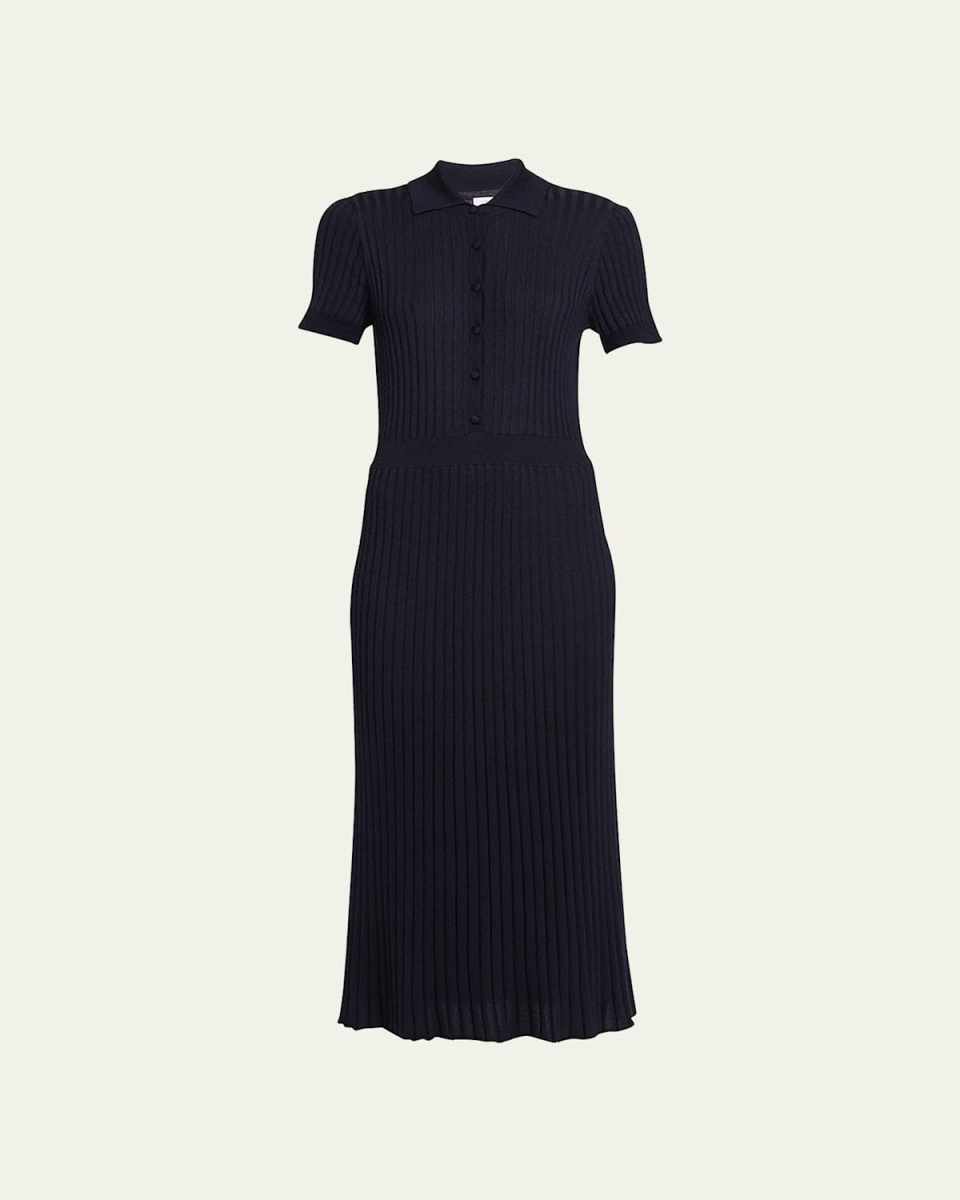 Amor Polo Ribbed Cashmere Dress