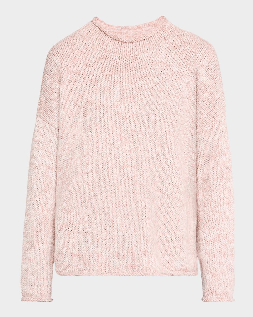 Funnel-Neck Organic Cotton Sweat
