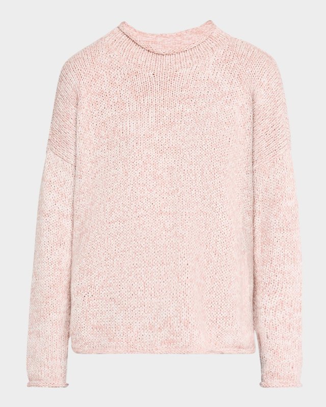 Funnel-Neck Organic Cotton Sweat