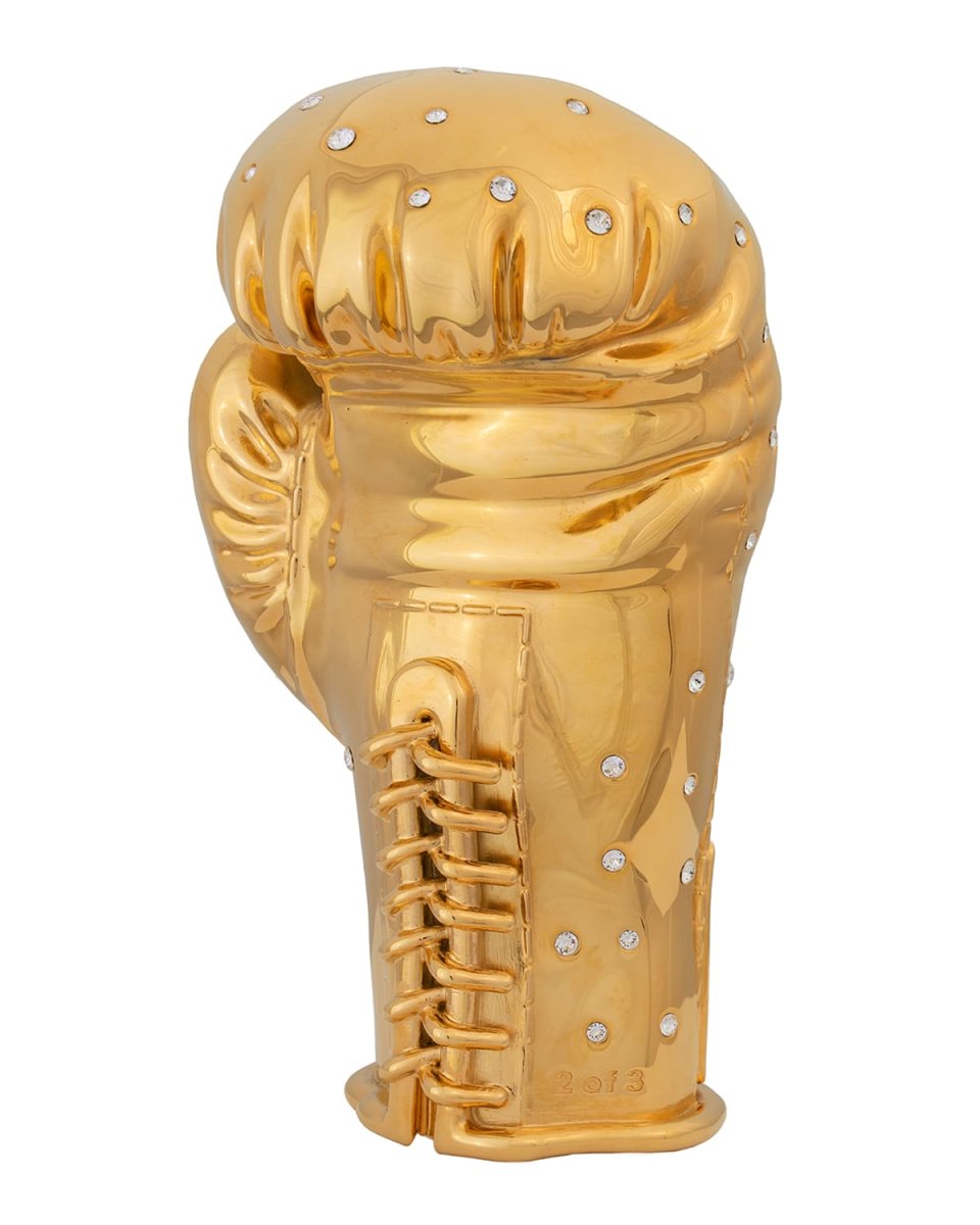 Mike Tyson 24k Gold Boxing Glove Collectible w/ Signature