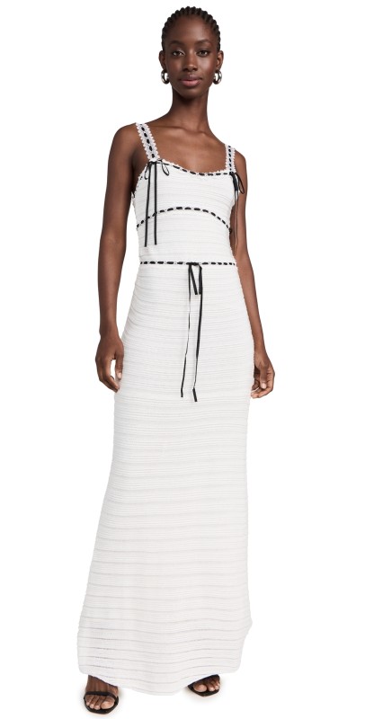 For Love & Lemons Mayfair Maxi Dress White