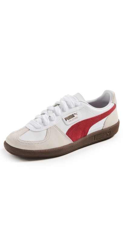 PUMA Palermo Unisex Sneakers White-Vapor Gray-Green