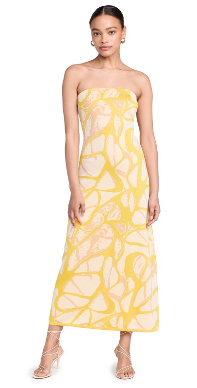 ALEXIS Pollie Strapless Dress Sun