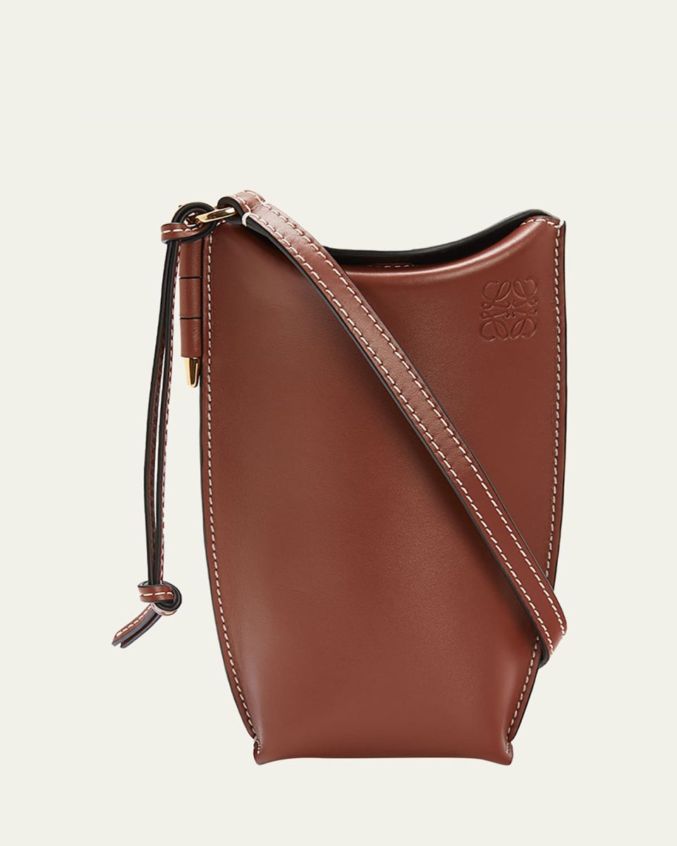 Gate Pocket Classic Calf Leather Bucket Bag