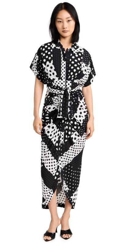 Le Superbe Miko Dress Super Dot Collage