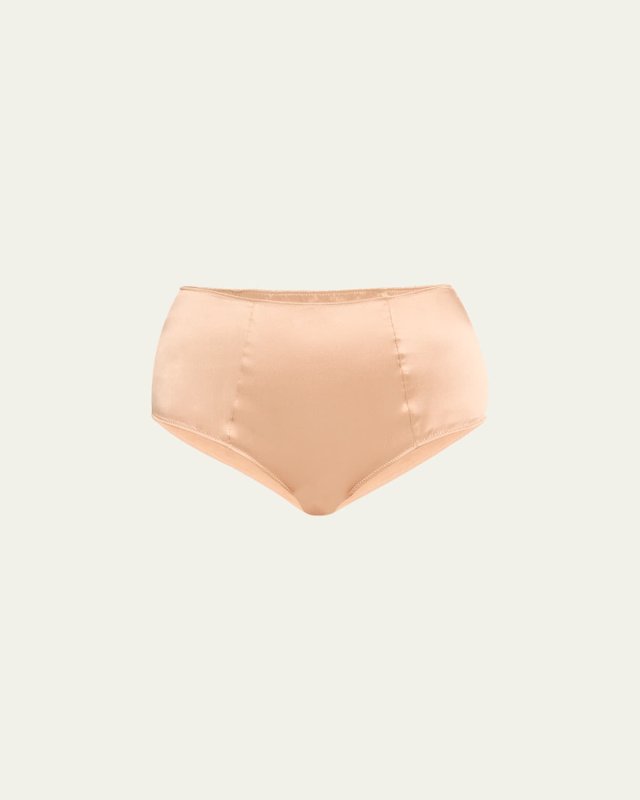 Tous Les Jours High-Rise Stretch Silk Panties